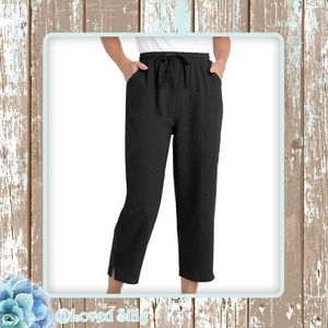 Drawstring Capri Pants